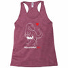 pregnant rex white and red color Racerback Tank