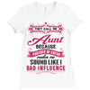 They Call Me Aunt Partner in Crime Ladies Fitted T-Shirt