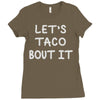 lets taco bout it Ladies Fitted T-Shirt