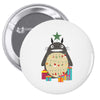 totoro christmas tree Pin-back button