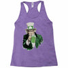 st patricks day  uncle sam Racerback Tank