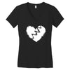 broken heart xxx Women's V-Neck T-Shirt