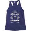 I Am One Blessed Grandmom Racerback Tank