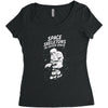 space skeletons in outer space Women's Triblend Scoop T-shirt