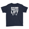 bro do you even lift baseball raglan Youth Tee