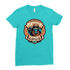 ghost pirate grog Ladies Fitted T-Shirt