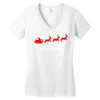 squadgoals santa Women's V-Neck T-Shirt
