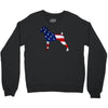 patriotic boxer Crewneck Sweatshirt