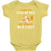 arm in cast Baby Bodysuit