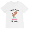 i speak fluent sarcazm. V-Neck Tee