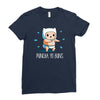 puncha yo buns Ladies Fitted T-Shirt