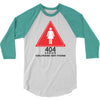 404 error girlfriend not found 3/4 Sleeve Shirt