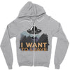 I Want To Leave Zipper Hoodie