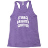 Teenage Daughter Surviver Racerback Tank