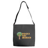 books are murder Adjustable Strap Totes