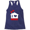 i love house music Racerback Tank