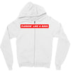 flossin' like a boss Zipper Hoodie