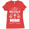I Am One Blessed Mimi Ladies Fitted T-Shirt
