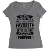My Uncle Is Totally My Most Favorite Guy of All Time in the History of Women's Triblend Scoop T-shirt