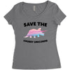 Save The Chubby Unicorns Women's Triblend Scoop T-shirt