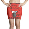 RIGHT MEOW BEER CAT Mini Skirts
