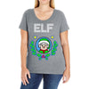 elf christmas Ladies Curvy T-Shirt