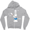Earth Fire Air Water, 4 Elements Zipper Hoodie