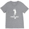 finger wag batle royal gaming V-Neck Tee