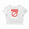 zombie  do not feed the zombies fun Crop Top