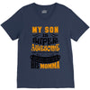 My Son Is Super Awesome His Momma V-Neck Tee