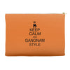 keep calm and gangnam style black t shirt Accessory Pouches