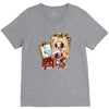 triple beagle portrait V-Neck Tee