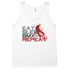 eat sleep bmx repeat Tank Top