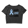 hope love cure stomach cancer awareness Crop Top