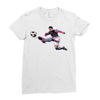 lionel messi 3 Ladies Fitted T-Shirt
