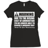 warning due to the rising cost of ammo Ladies Fitted T-Shirt