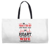 There's This Boy Who Stole My Heart He Calls Me Wife Weekender Totes