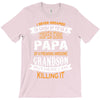Super Cool Papa Of A Freaking Awesome Grandson T-Shirt