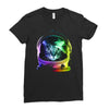 astronaut space cat Ladies Fitted T-Shirt