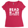 read books not shirts Women's Triblend Scoop T-shirt