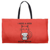 RIGHT MEOW BEER CAT Weekender Totes