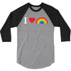 I Love Lgbt 3/4 Sleeve Shirt