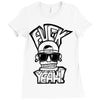 hip hop face Ladies Fitted T-Shirt