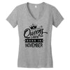 Queens Are Born In November Women's V-Neck T-Shirt