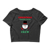 christmas baking team crew snowman Crop Top