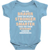 Braver Stronger Smarter Uterine Cancer Awareness Baby Bodysuit