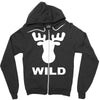 wild animal funny Zipper Hoodie