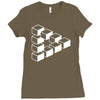 sheldon dreieck big bang theory triforce illusion 3d nerd fun usa Ladies Fitted T-Shirt