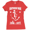 ronnie van zant tribute Ladies Fitted T-Shirt