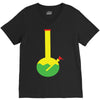 rasta bong water pipe slide insert stem filtered V-Neck Tee